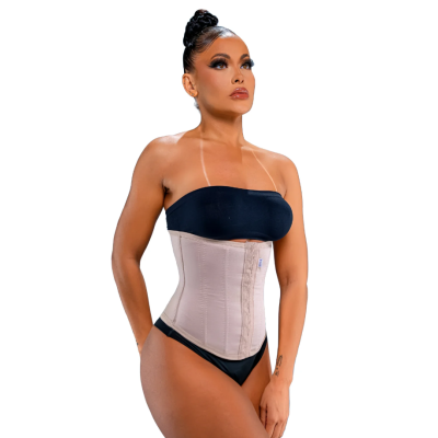 FAJA ABDOMINAL CORTA CON 8 VARILLAS