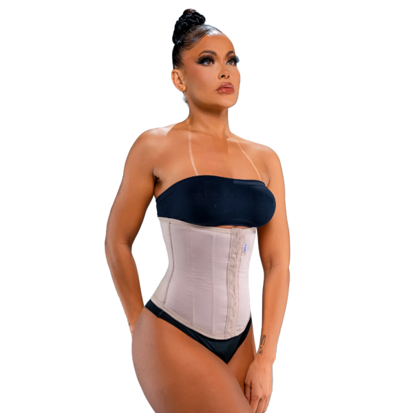 FAJA ABDOMINAL CORTA CON 8 VARILLAS