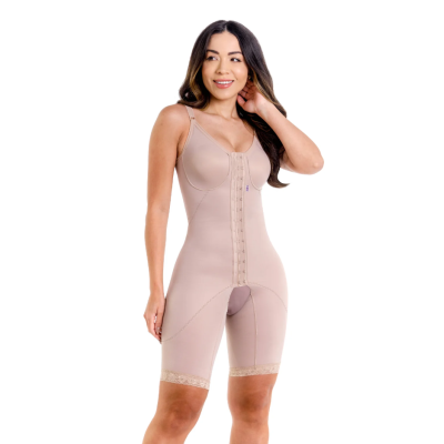 FAJA MODELADORA CON SHORT Y TIRANTES CON CIERRE FRONTAL