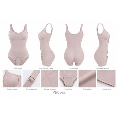 BODY MODELADOR CON COPAS PREFORMADAS