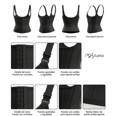 CORSET CON 8 BARBATANAS Y ALETAS